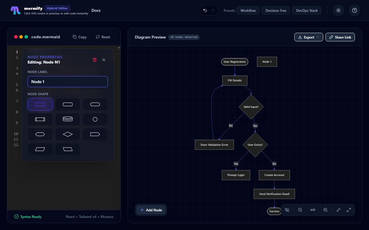 Add Node Modal