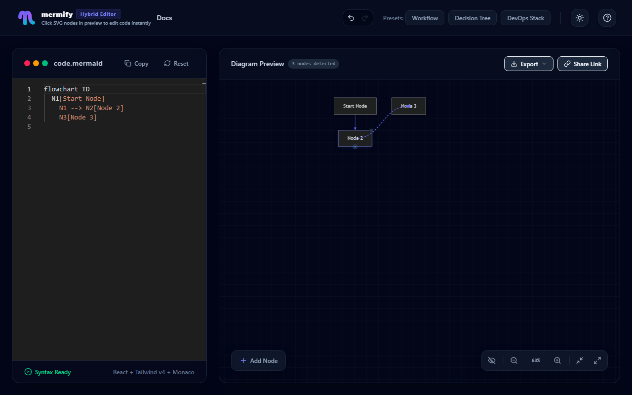 Drag to Connect Nodes