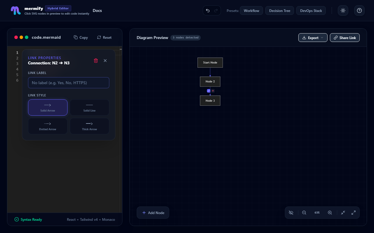 Link Properties Modal