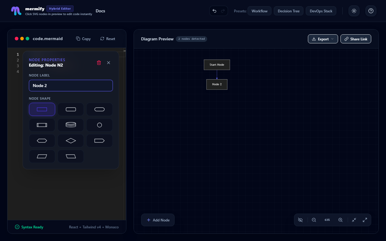 Edit Node Modal
